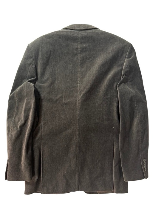 ZARA MAN CORDUROY BLAZER JACKET BROWN SIZE 38 MEN'S - Picture 3 of 9